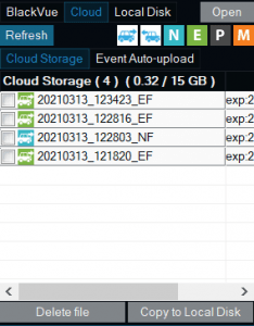 file list on cloud