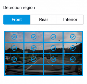 firmware motion detection interior camera on blackvue app