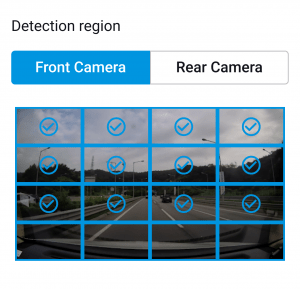 firmware motion detection rear camera on blackvue app